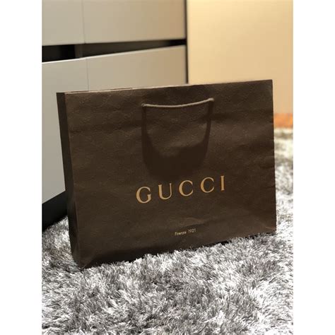 large white gucci paper gift bag and box|Gucci paper bag for sale.